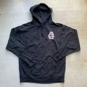 Anti Social Social Club Black Cherry Blossom Flower Hoodie Sz Large